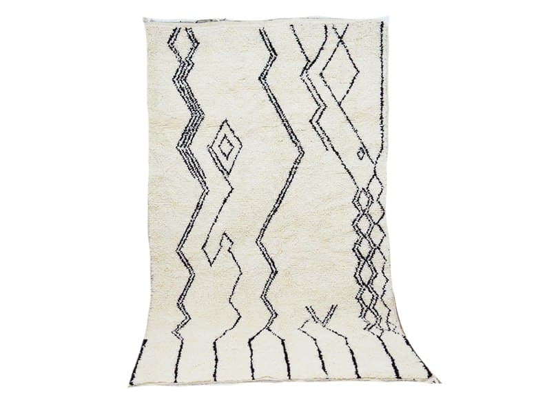 Moroccan carpet white 266x157cm