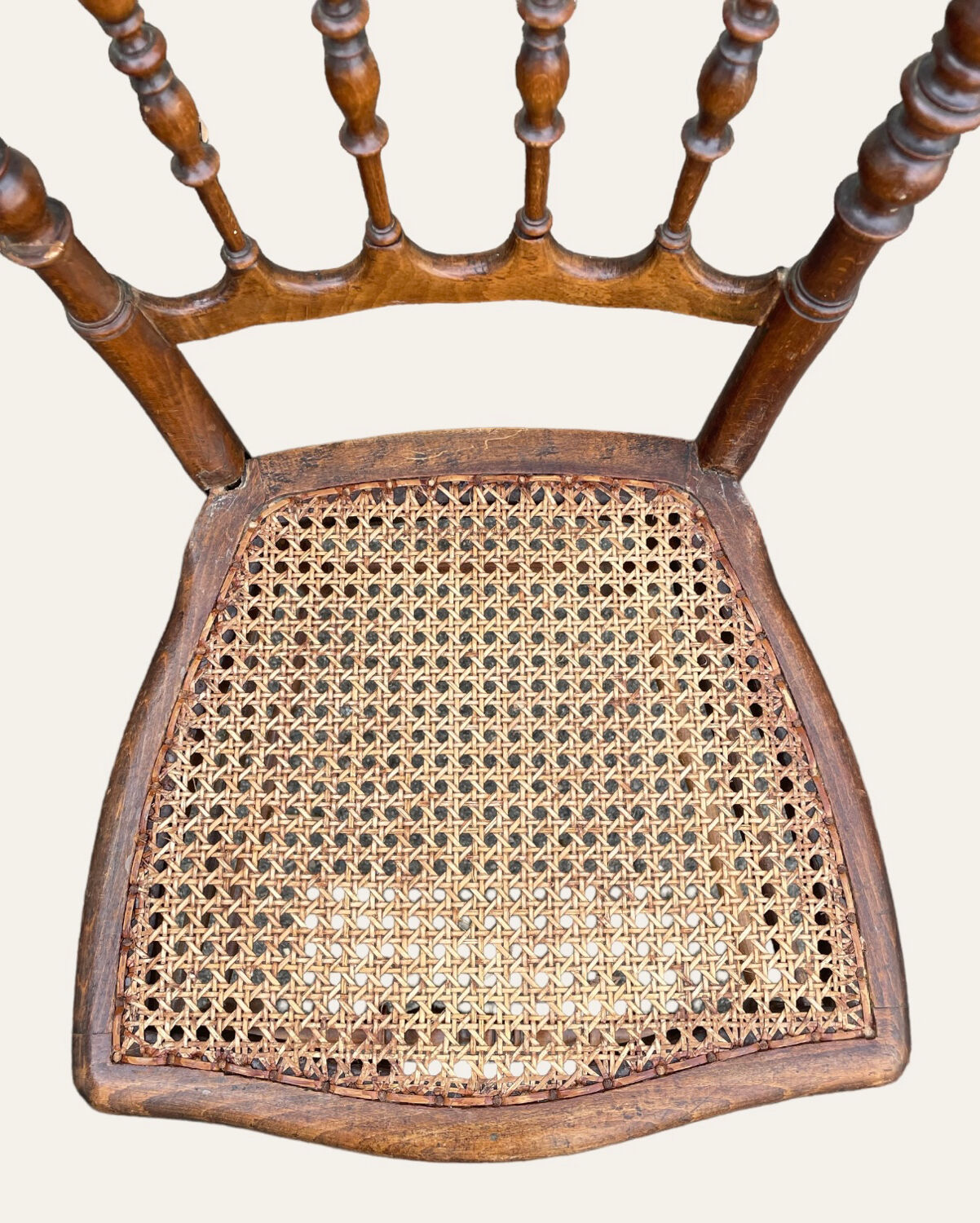 Set of 2 Chaviari Napoleon III cane chairs