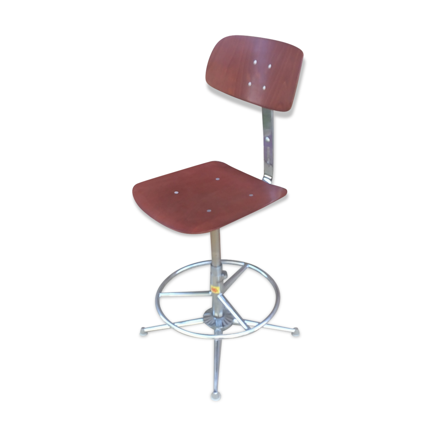 Chaise de bureau  bao pagholz vintage 60 pivotante & télescopique tbe