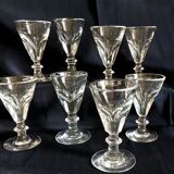 8 Art Deco bistro glasses