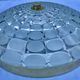 Vintage aluminum and glass ceiling light by Peill & Putzler 1970