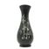 Oriental vase, black lacquer, mother-of-pearl inlay, Japan, 1950s