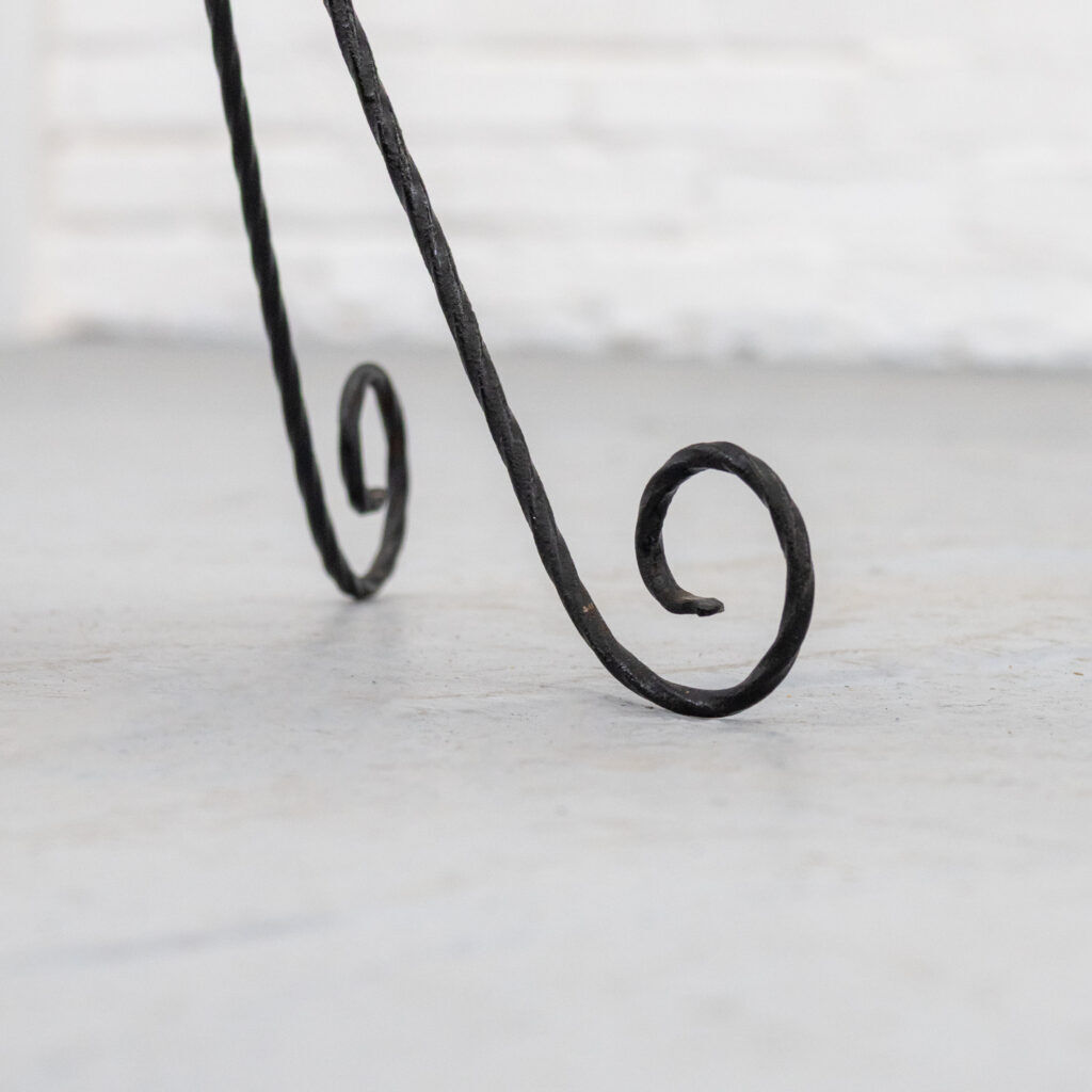 French wrought iron side table 1960s