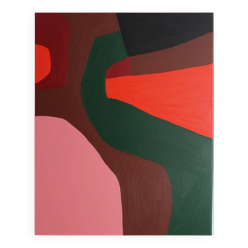 Abstract painting no. 4 on stretched canvas