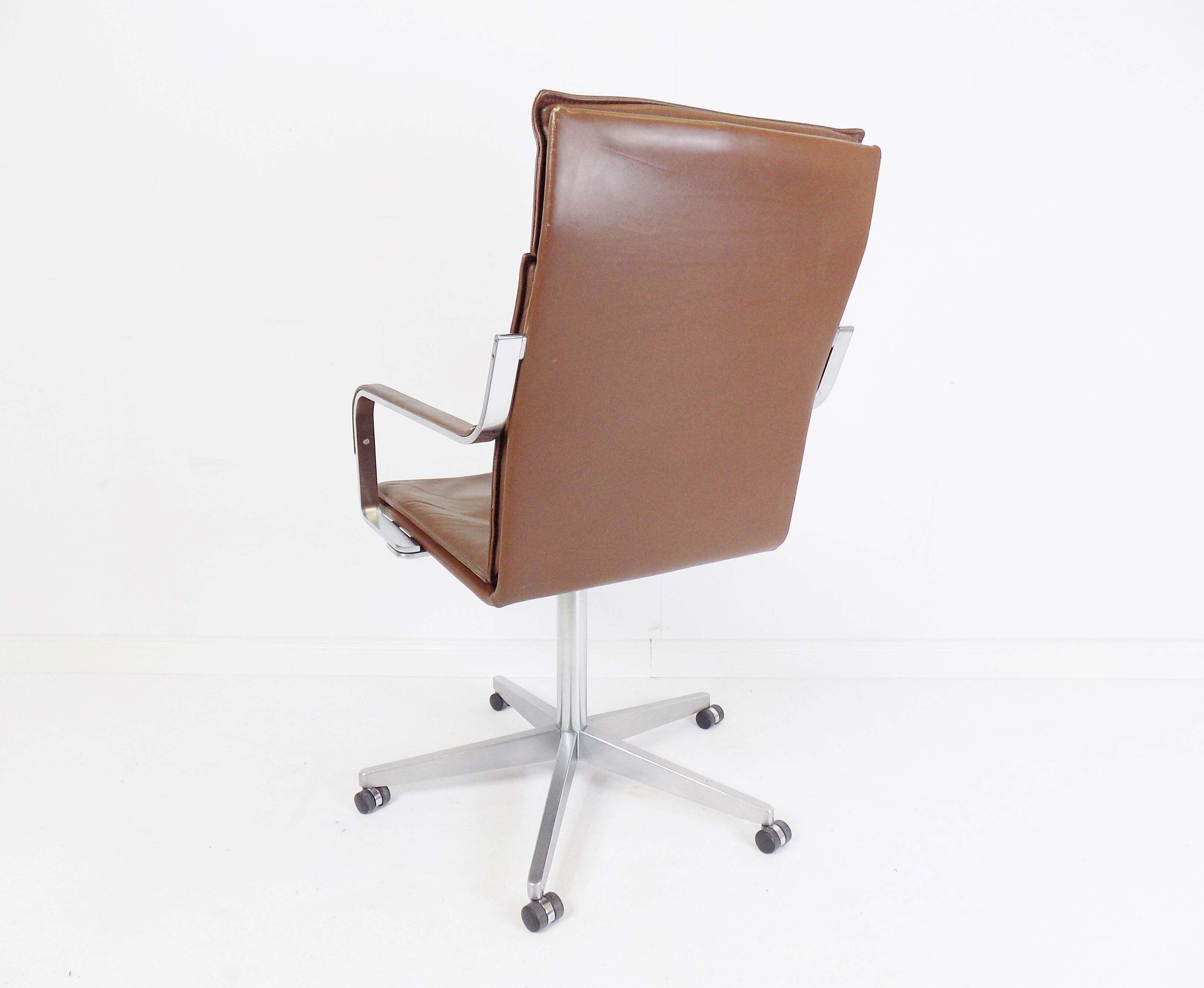 Walter Knoll Art Collection leather office chair by Rudolf Glatzel