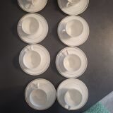 8 Gien cups and 8 saucers