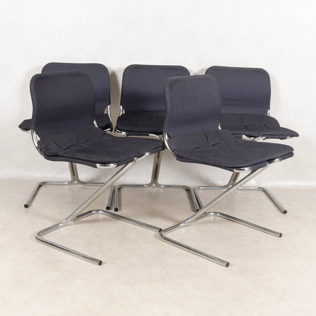 Set of 5 chairs by Ekstrand & Norman ,1970s Dux