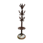 Coat rack on oak and zinc stand
