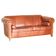 Vintage leather canapé in Art Nouveau style
