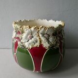 Dabbling pot cover, flower decoration, 1900