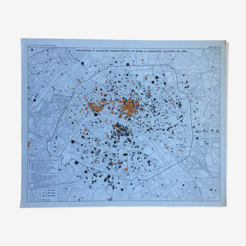 Map of Paris, 1964