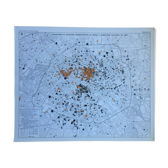 Map of Paris, 1964