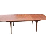 Scandinavian extendable table from the 60s in teak, 250cm L