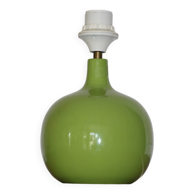 Pied lampe bois vert (sans abat-jour)