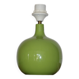 Green wooden lamp base (without lampshade)