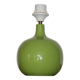 Green wooden lamp base (without lampshade)