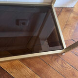 Vintage Ligne Roset Smoked Glass & Metal Shelving Unit (1980s) moo