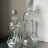 Holmegaatd set of 2 Decanters XL & L sizes Vintage
