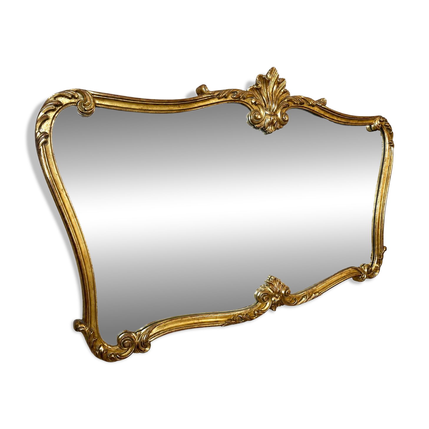 Large gold mirror