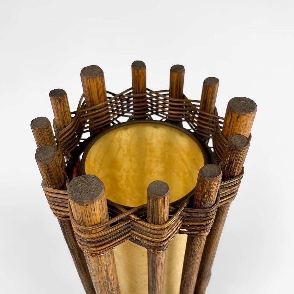 Wooden lamp jungle 80s