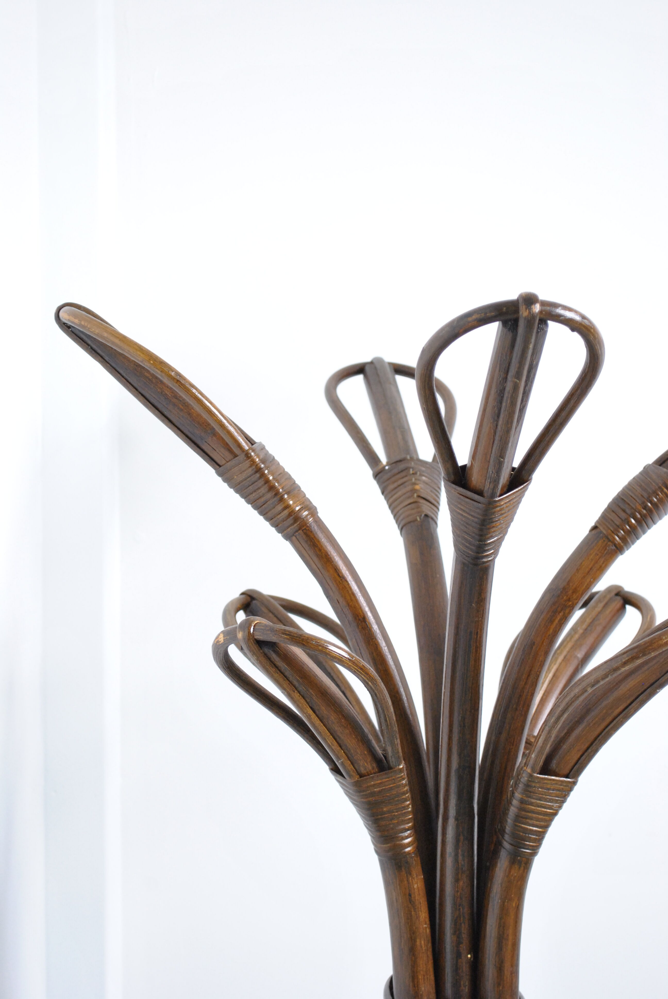 Rattan coat rack 1970