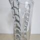 Large oval crystal vase