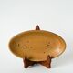 Small glazed stoneware dish, southern pottery, 1960