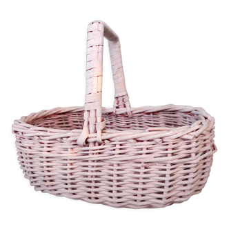 Pink french vintage basket