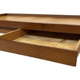 Vintage mid century daybed teak design with drawers
