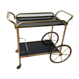 Brass and glass dessert, 60s