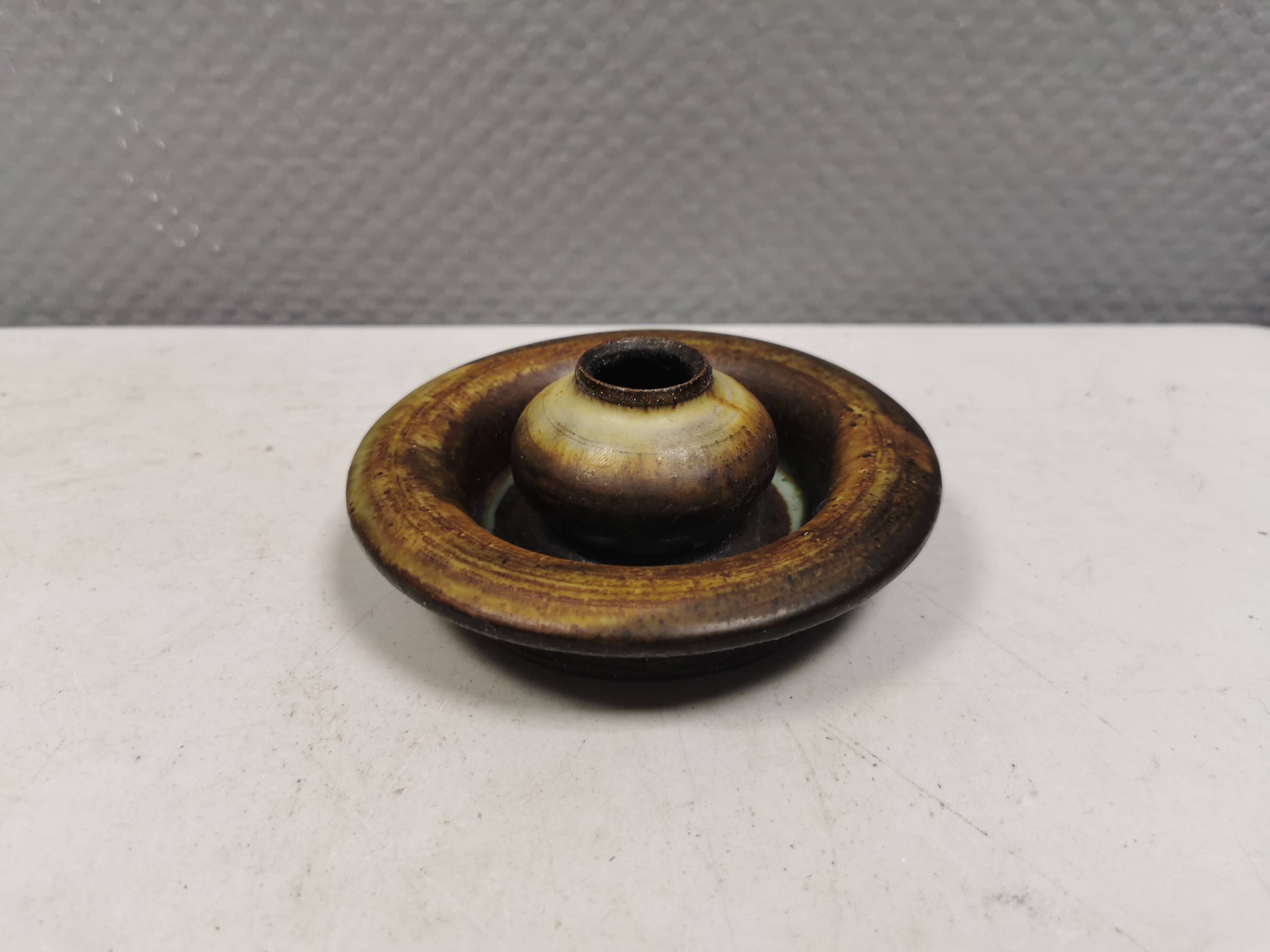 Very beautiful ceramic candlestick from the 1970s.