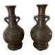 Pair of antique bronze vases - Asia -