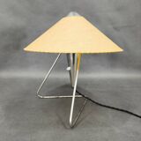 Helena Frantova Mid-Century Table Lamp, Chrome and Paper, 1960s