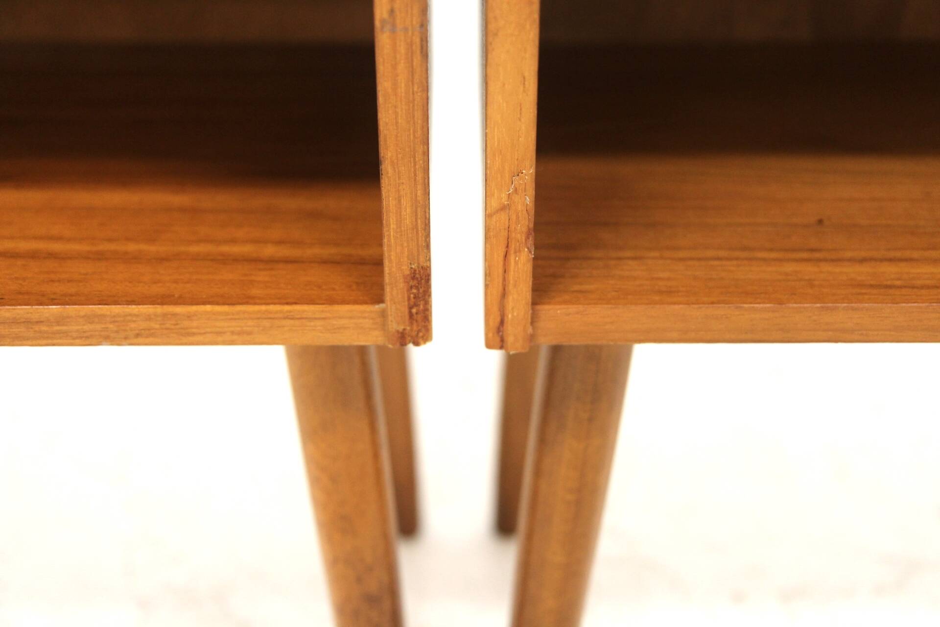 Set of 2 teak bedside tables, Sweden, 1960