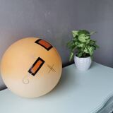 Glass globe lamp from the 1980s