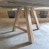 Round wooden table