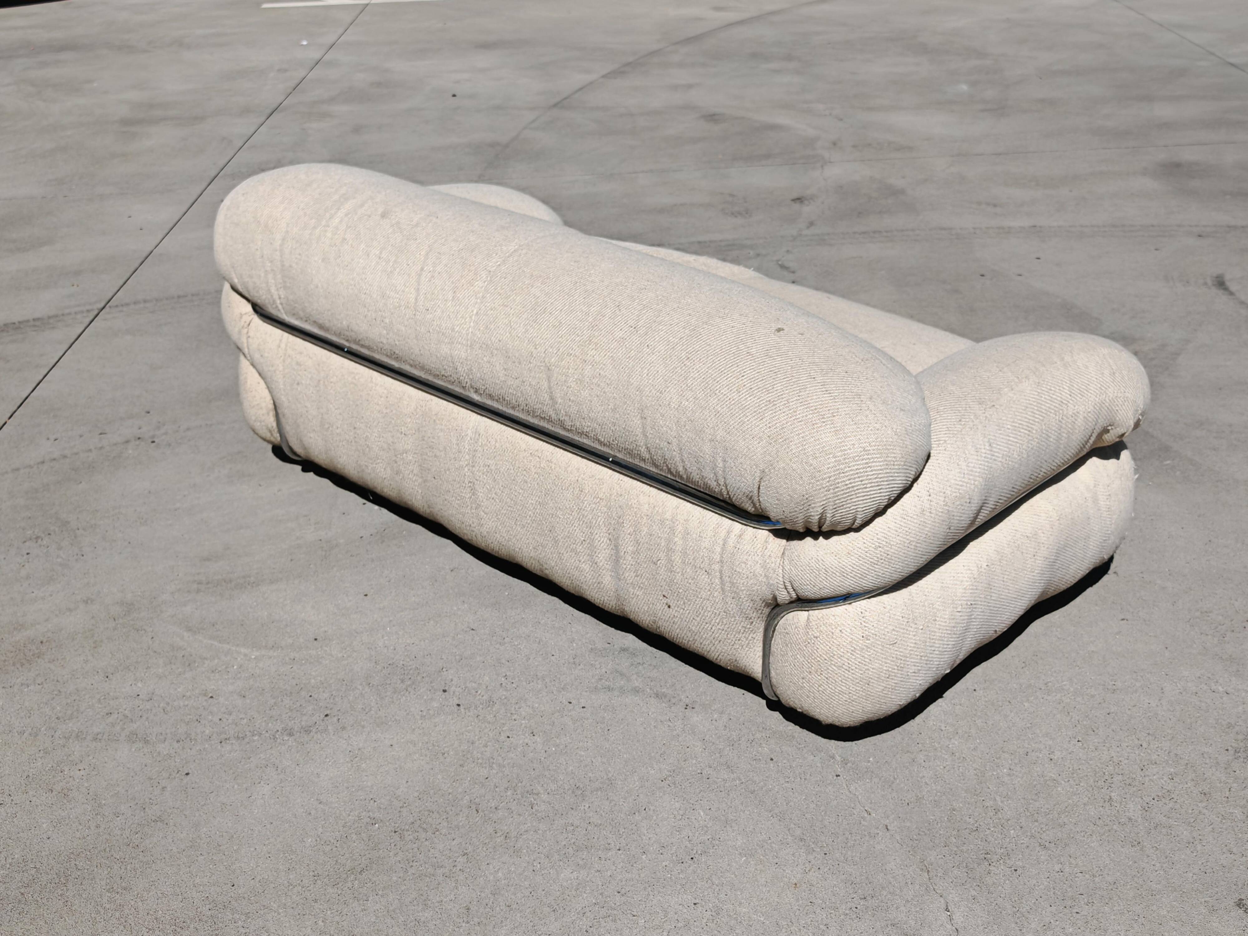 Mid Century Modern Sesann Canapé by Gianfranco Frattini for Cassina 1970s