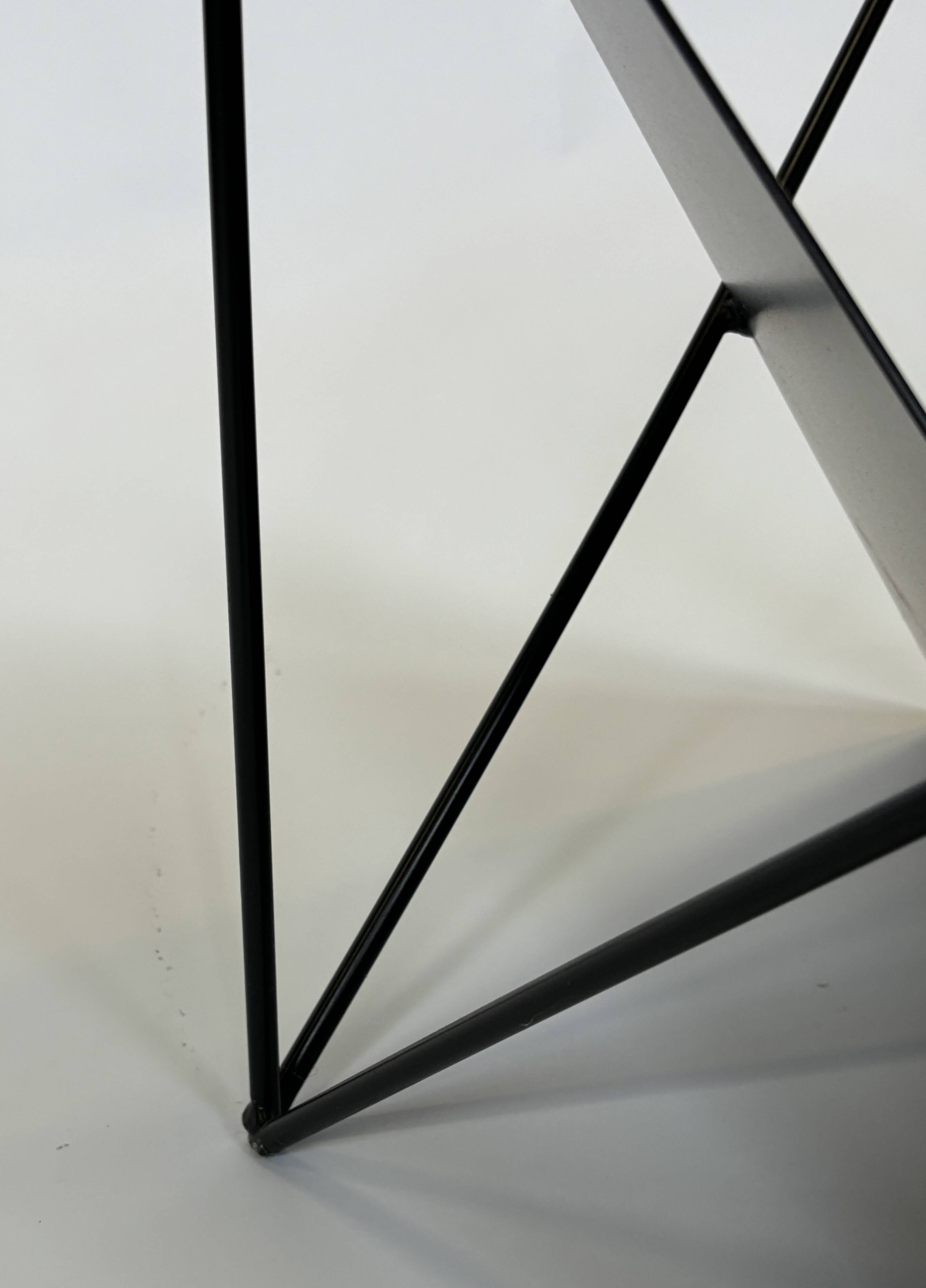 Vintage coffee table steel wire  eclectic 80s design