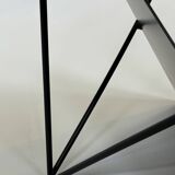 Vintage coffee table steel wire  eclectic 80s design