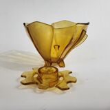Art Deco glass picflower vase