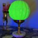 Art Deco lamp with uraline globe