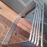 Glass and chrome coffee table 1970