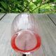 Pink glass liquor decanter