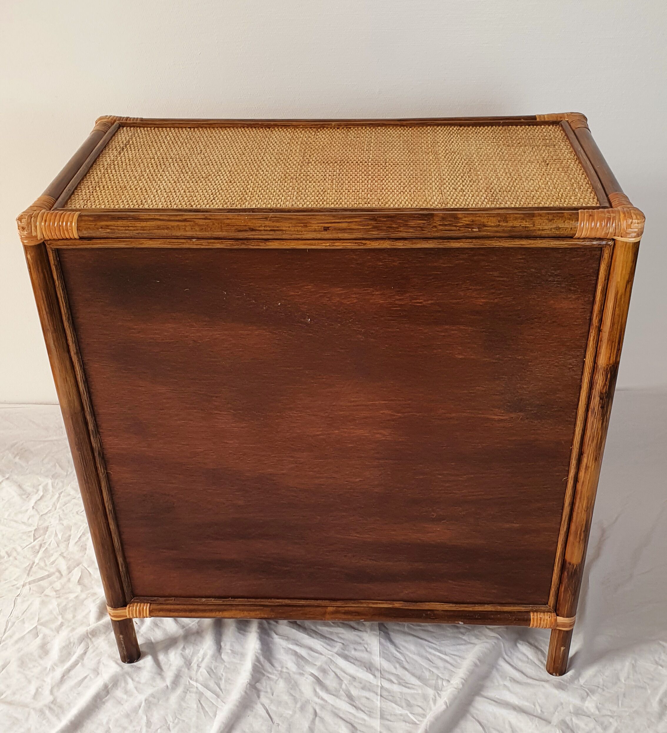 Rattan chest of drawers 4 drawers