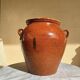 Ancien pot en terre cuite vernissée XIXeme