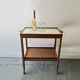 Mid Century Vintage Teak Drinks Trolley Bar Cart Removable Trays 1960s