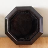 4 octagonal black Arcoroc cups