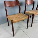 Set of 4 teak Niels O. Møller dining chairs - Model 71, Denmark