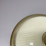 round 36cm metal Gino Sarfatti Style wall Ceiling Light Flushmount, Italy 1950s