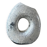 Raku ceramic vase